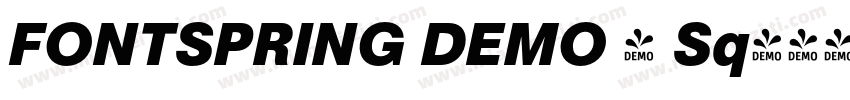 FONTSPRING DEMO - Sq字体转换